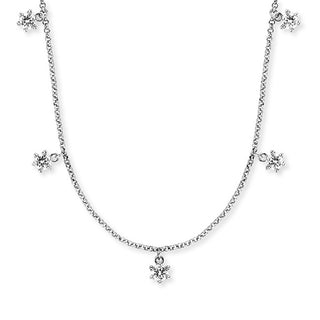 Engelsrufer Silver Necklace with Transparent Zirconia Shiny ERN-SHINY-05-ZI
