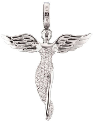 Engelsrufer Silver Pendant Angel with Zirconia ERP-ANGEL - Length: 2.6 cm