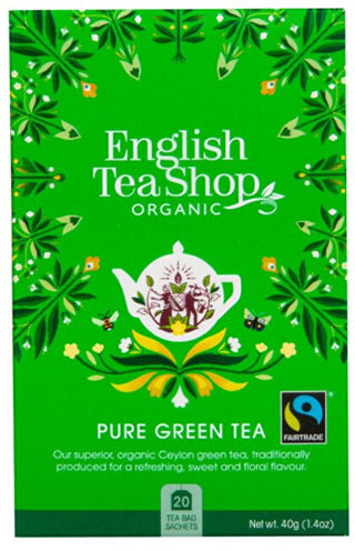 English tea shop Pure organic green tea 20 bags