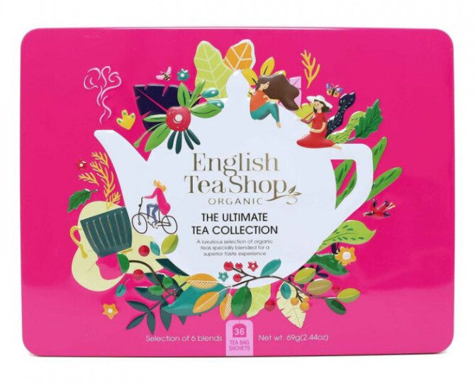 English tea shop Το απόλυτο σετ δώρου Pink ΒΙΟ σε μεταλλικό κουτί των 36 φακέλων