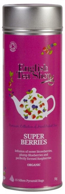 English tea shop Super BIO fruit tea 15 pyramids in a can