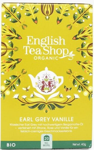 English tea shop Vanilla and Earl Grey BIO 20 sachets
