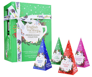 English Tea Shop Collezione Regalo Natale Verde Bio 12 Piramidi