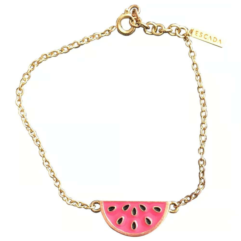 Escada, Ediție Limitată de Vară - Sorbetto Rosso, Melone, Brățară Metalică, 11939595, 17 cm, Auriu, Damă