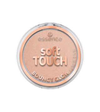 Essence Soft Touch Bouncy Glow, Illuminante, Blush illuminante compatto, 20, Glazed Dew, 4 g