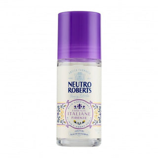 Neutro Roberts Essenze Italiane Firenze - Deodorante Roll-On Olio Essenziale Di Iris E Ambra Grigia 50 Ml