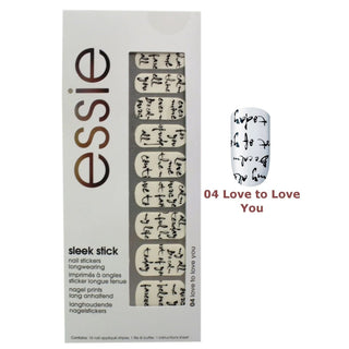 Essie Eleganckie naklejki na paznokcie Stick 04 Love To Love You