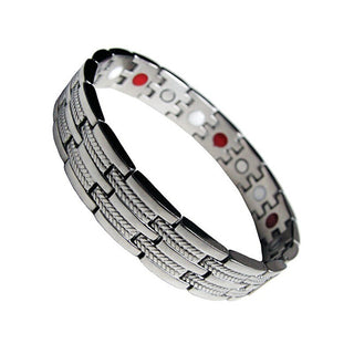 Euro Trade Plus Bracciale Magnetico Multifunzionale Larghezza 13 Mm Argento