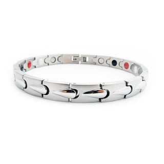 Euro Trade Plus Bracciale Magnetico Multifunzionale Larghezza 7 Mm Argento
