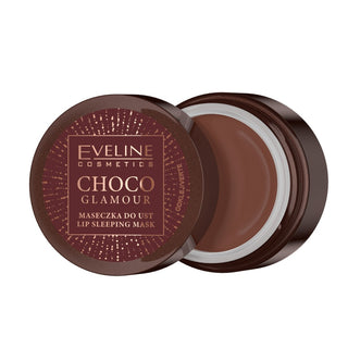 Eveline cosmetics Choco Glamour , Rigenerante, Notte, Maschera Labbra, 12 ml