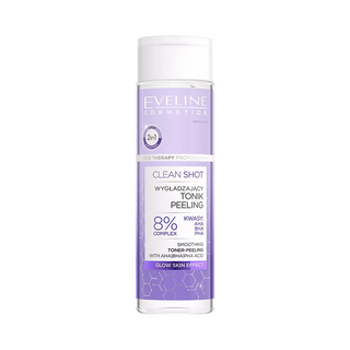 Eveline cosmetics Clean Shot, Peeling, Lozione Tonica, Per Il Viso, 200 ml