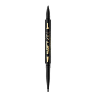 Eveline cosmetics Variete, doppia estremità, eyeliner in gel, ultra nero