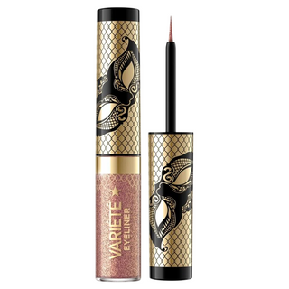 Eveline cosmetics Eyeliner liquido Variete, waterproof, brillante, 01, Sparkle Gold, 4 ml