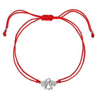 Evolution Group Bracciale Cabalistico Rosso Con Angioletto 13020.3