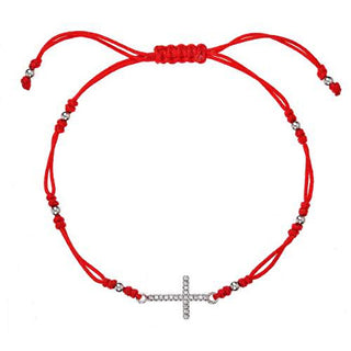 Evolution Group Bracciale Cabalistico Rosso Con Croce 13022.3 Rosso