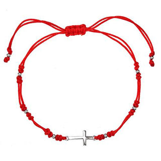 Evolution Group Bracciale Cabalistico Rosso Con Croce 13023.3 Rosso