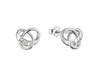Evolution Group Orecchini In Argento Di Design Con Zirconi 11524.1