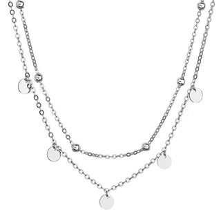 Evolution Group Collana Con Doppio Ciondolo In Argento 62007