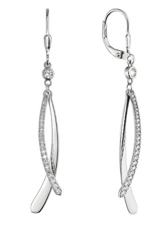 Evolution group Elegant long Orecchini with zircons 11540.1