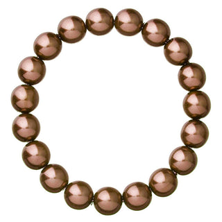 Evolution Group Elegante Bracciale Di Perle 56010.3 Marrone