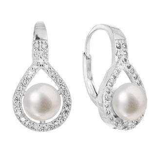 Evolution Group Orecchini In Argento Pregiato Con Perle Vere 21053.1