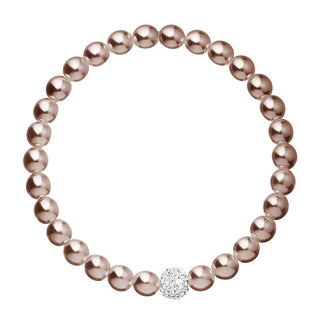 Evolution group Luxury pearl Bracciale with Preciosa crystals 33115.3