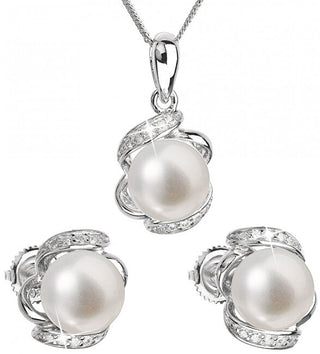 Evolution Group Parure Di Lusso In Argento Con Perle Autentiche Pavon 29017.1