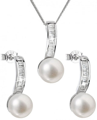 Evolution Group Parure Di Lusso In Argento Con Perle Autentiche Pavon 29019.1