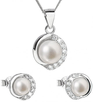 Evolution Group Parure de Lujo en Plata con Perlas Auténticas Pavon 29022.1 