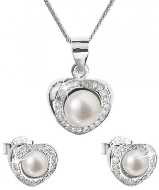 Evolution Group Parure Di Lusso In Argento Con Perle Autentiche Pavon 29025.1