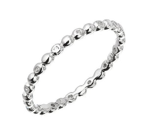 Evolution group Minimalist silver Anello con zirconi 15005.1 crystal - Circonferenza: 55 mm
