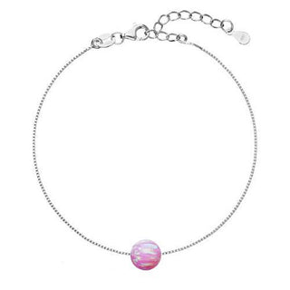 Evolution Group Bracciale Delicato Con Opale Sintetico Rosa 13019.3 Rosa