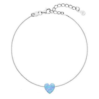Evolution Group Pulsera Delicada Con Ópalo Sintético 13018.3 Azzurrino 