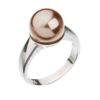 Evolution Group Delicato Anello In Argento Con Perla Swarovski 35022.3 - Circuito: 52 Mm