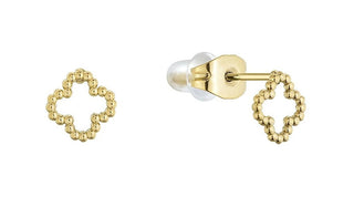 Evolution group Gold-plated steel Orecchini Four-leaf clovers 41006.1