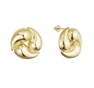 Evolution Group Orecchini Originali In Argento Placcato Oro 61126