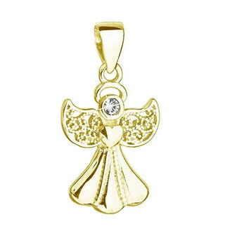 Evolution group Gold-plated Ciondolo con Swarovski crystal Angel 34262.1
