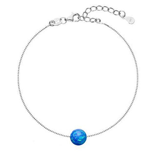 Evolution Group Pulsera Fascinante Con Ópalo Sintético Azul 13019.3 Azul 