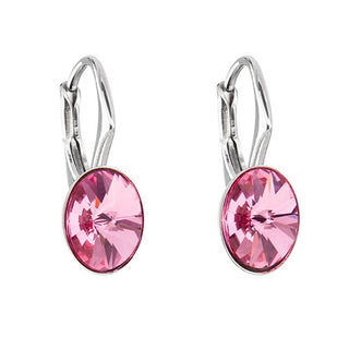 Evolution Group Orecchini Ovali Rosa Con Cristalli Swarovski 31276.3 Rosa