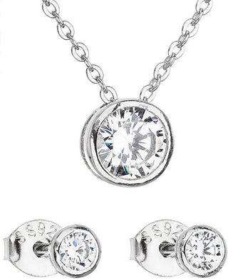 Evolution group Jewelry Set with Zircon Orecchini and Collana 19007.1