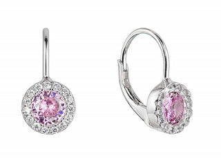 Evolution group Decent girl´s Orecchini with zircons 11475.3 rose