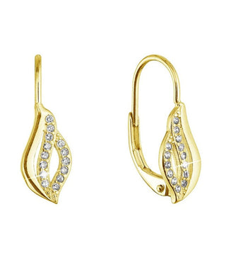 Evolution Group Orecchini Coordinati Placcati Oro Waves Con Zirconi 11542.1/Au