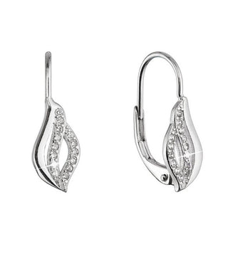 Evolution group Matching silver Orecchini Waves con zirconi 11542.1