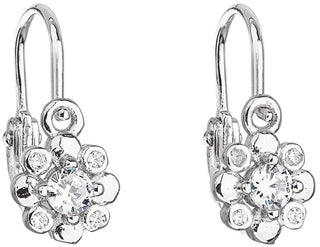 Evolution Group Orecchini Per Bambini In Argento Con Zirconi Trasparenti 11174.1