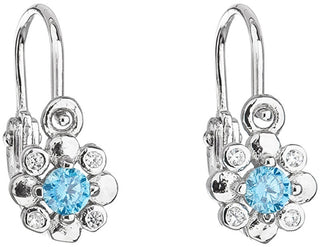 Evolution Group Orecchini Per Bambini In Argento Con Zirconi Blu 11174.3