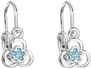 Evolution Group Orecchini Per Bambini In Argento Con Zircone Lt. Blue 11171.3