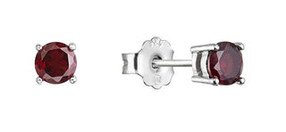 Evolution Group Orecchini In Argento Con Vero Granato 11483.3