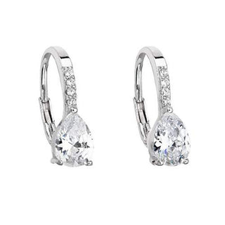 Evolution Group Orecchini In Argento Con Zirconi Trasparenti 11206.1
