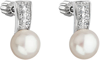 Evolution Group Orecchini In Argento Con Perla Pavona 21001.1 Bianca