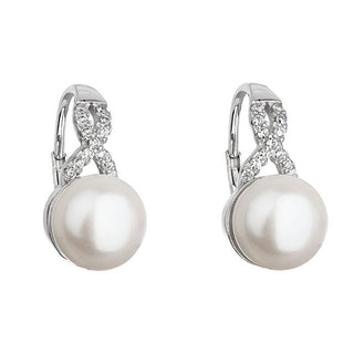 Evolution group Silver Orecchini con river pearl 21048.1 white